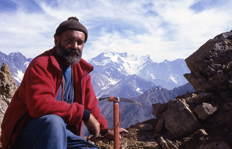 Victor Alberto Ramos at Portezuelo Navarro Mendoza in the Andes in 1987. [Photo provided]